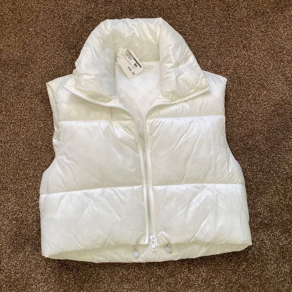 White Puffer Vest